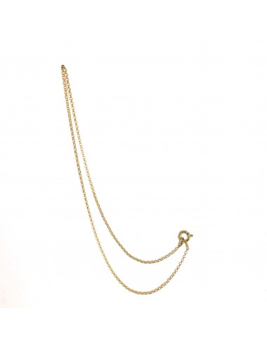 CHARM DOUBLE THIN CHAIN 13CM IN STERLING SILVER VERMEIL