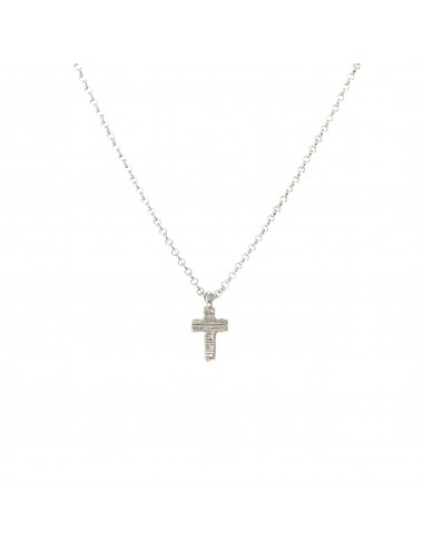 Punki Cross Necklace in Sterling Silver